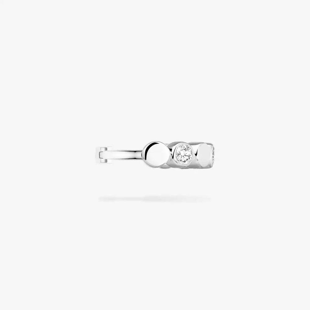 Clip d'oreille D-Vibes Mono clip d'oreille en or blanc D-Vibes
