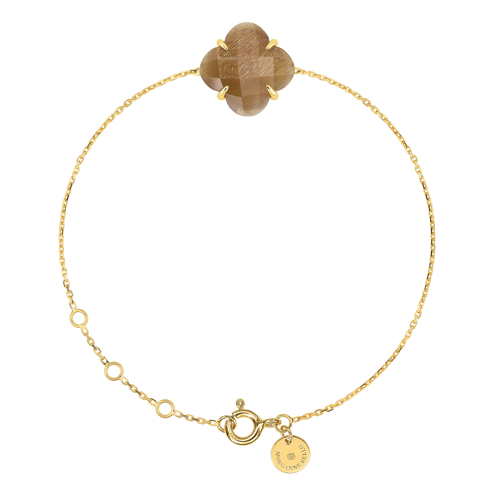 Bracelet, Pierre De Soleil, Or Jaune