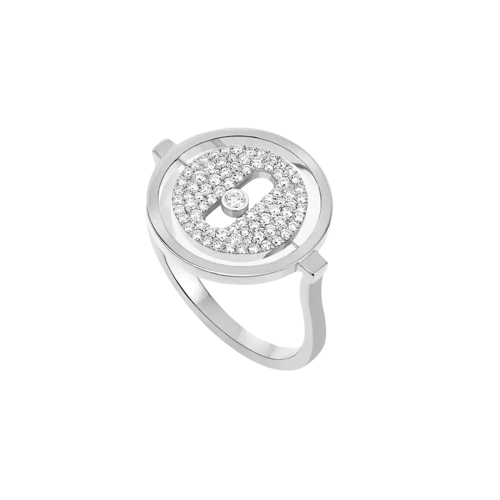 Bague Lucky Move pavée, petit modèle