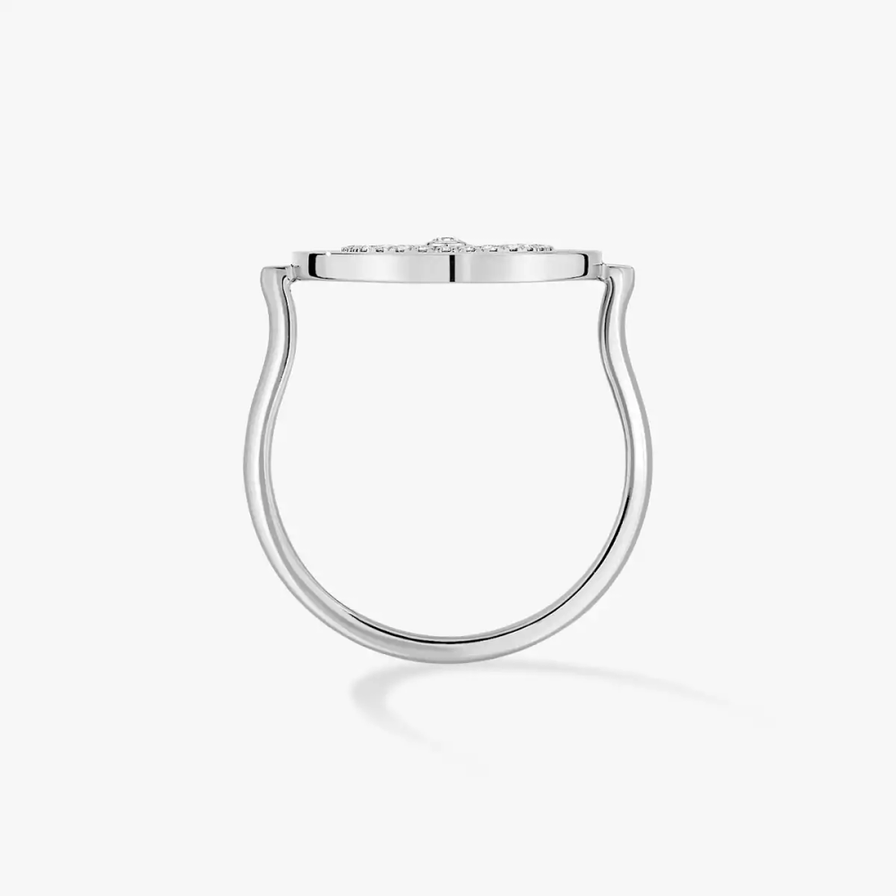 Bague Lucky Move pavée, petit modèle