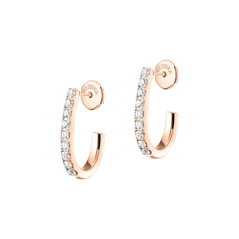 Boucles d'oreilles créoles Gatsby, petit modèle