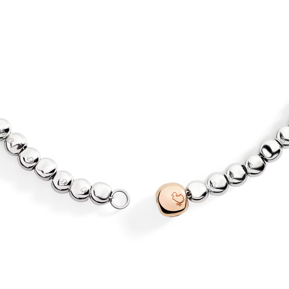 Collier Pepita Argent Et Or Rose