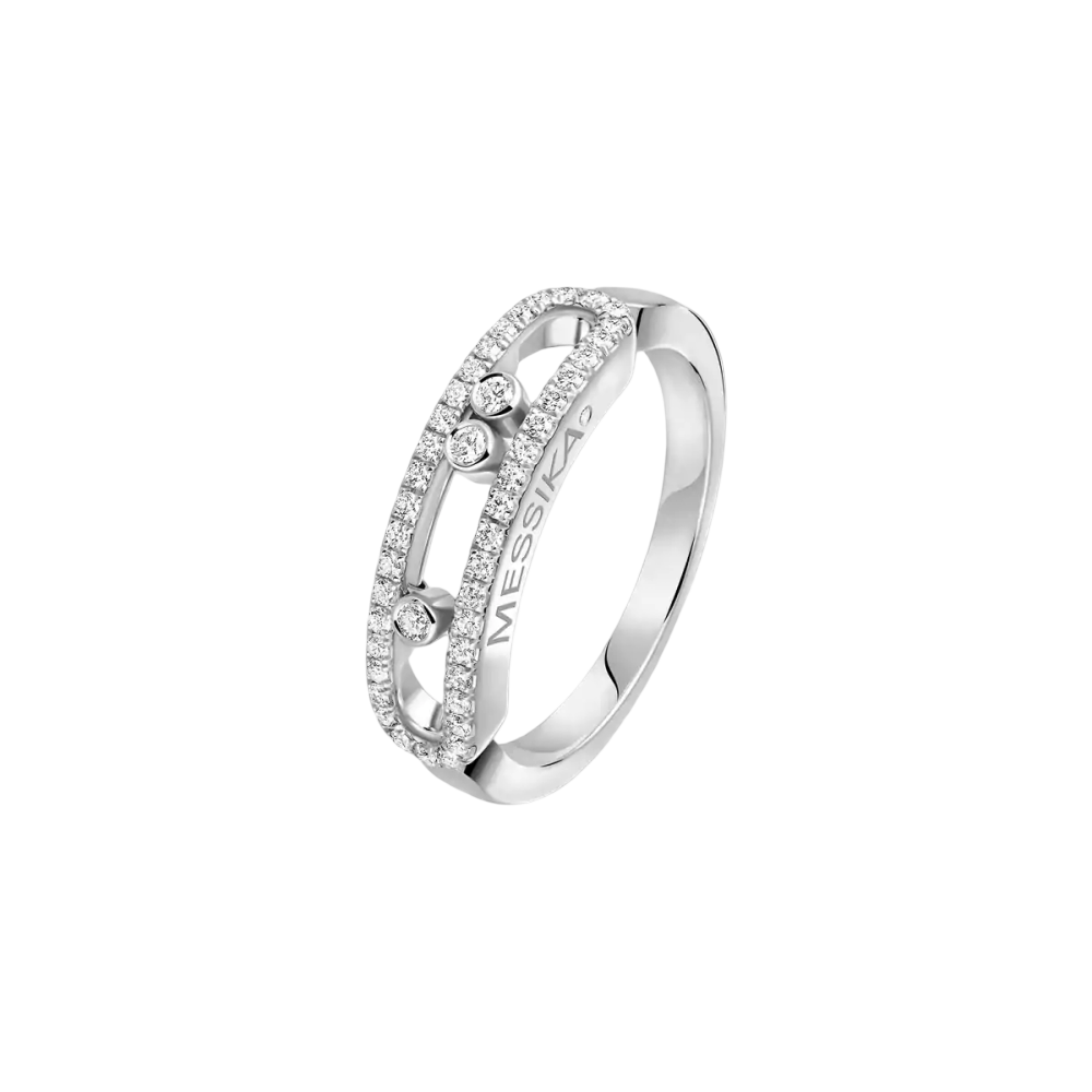 Bague Move Classique pavée, petit modèle