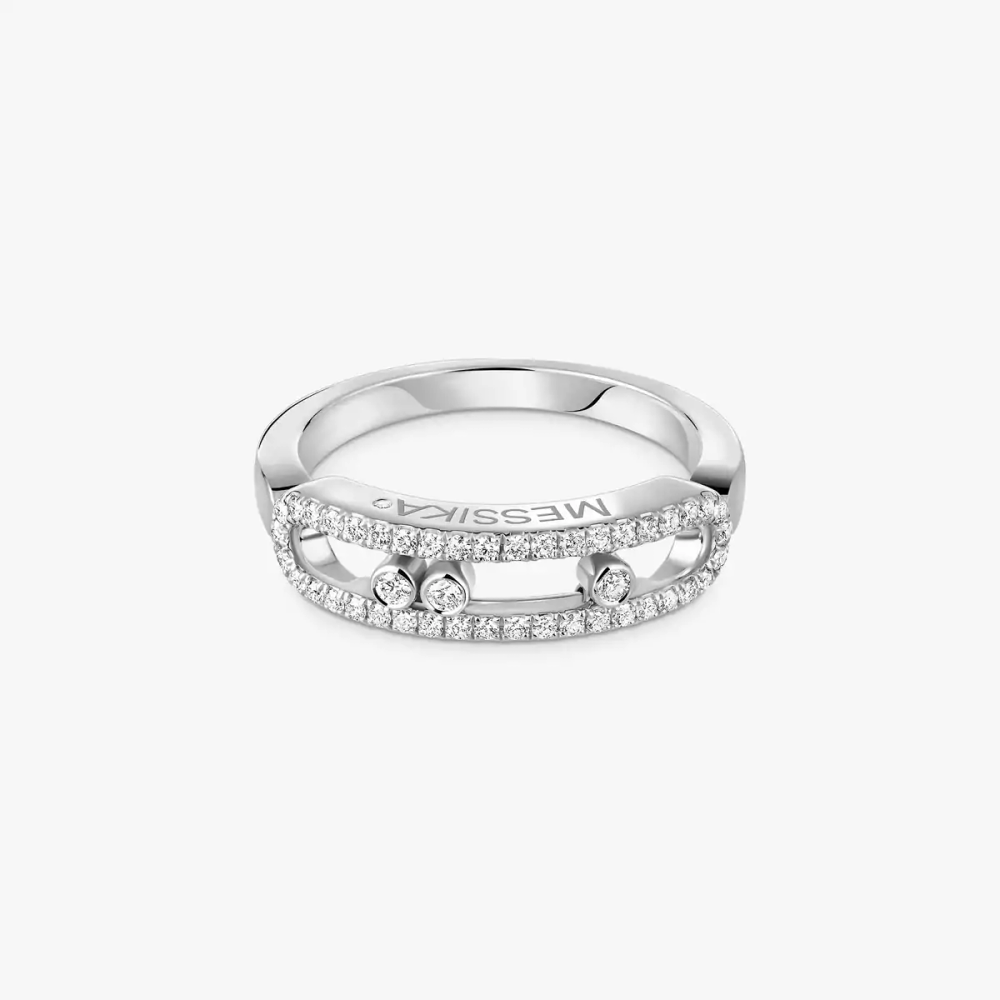 Bague Move Classique pavée, petit modèle