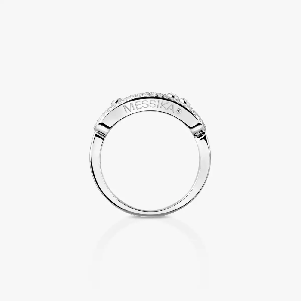 Bague Move Classique pavée, petit modèle
