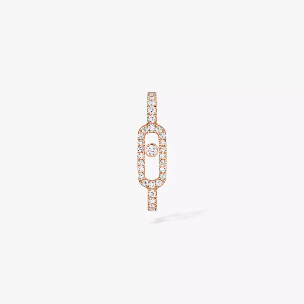 Mono boucle d'oreille Move Uno pavée