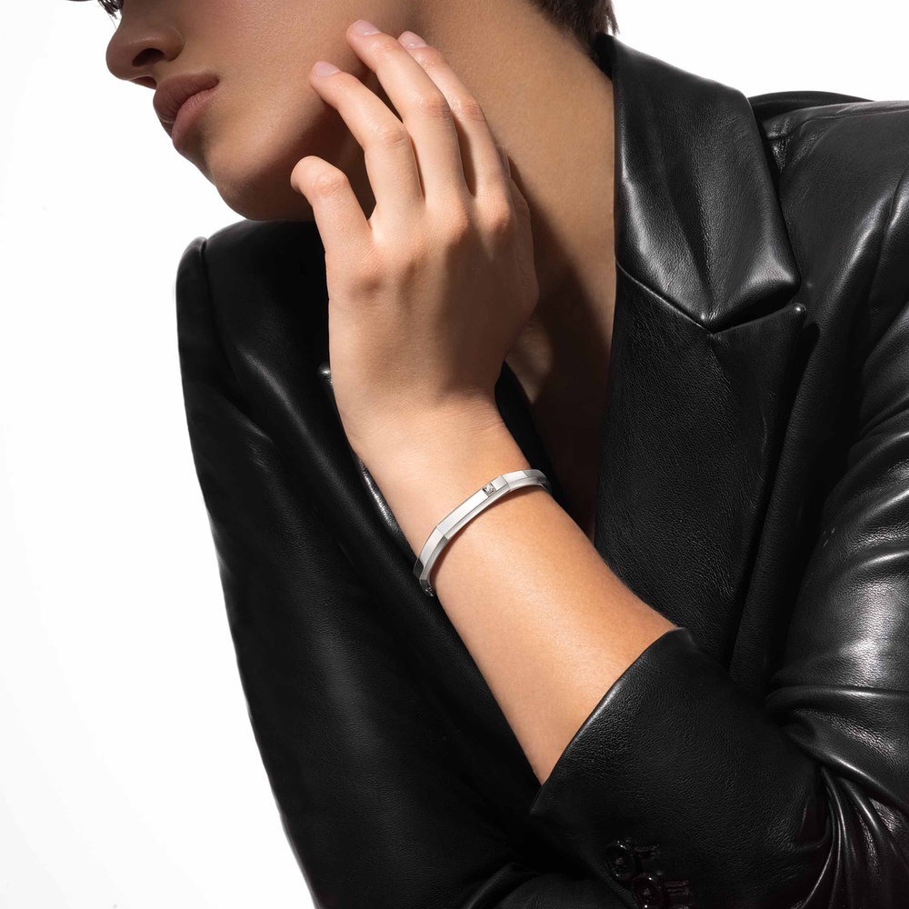Bracelet Moderniste, grand modèle Bracelet diamant en or blanc Moderniste