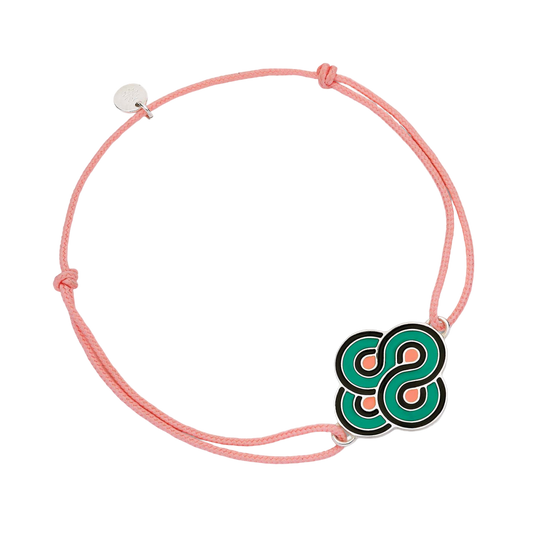 Bracelet Argent Enlacé Vert - Bijouterie Aurea｜Morges