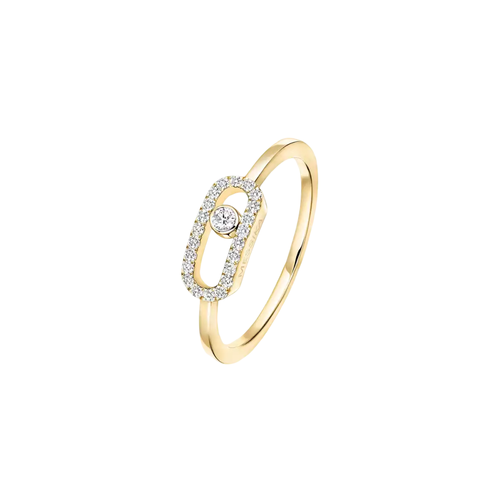 Bague Move Uno semi-pavée
