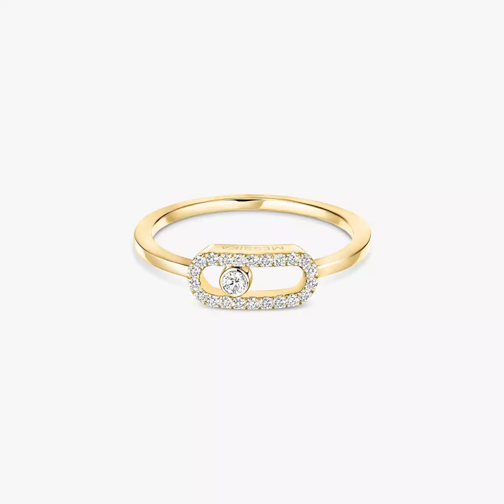 Bague Move Uno semi-pavée