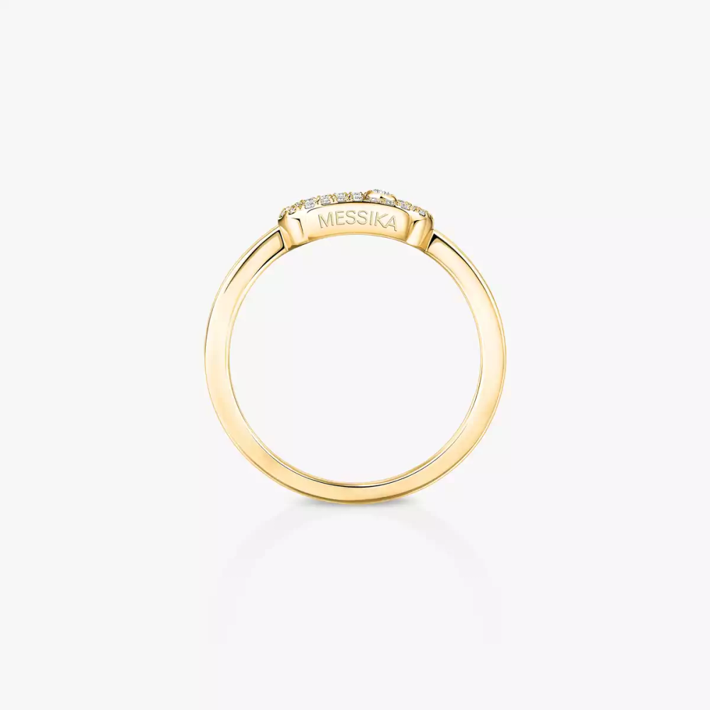 Bague Move Uno semi-pavée