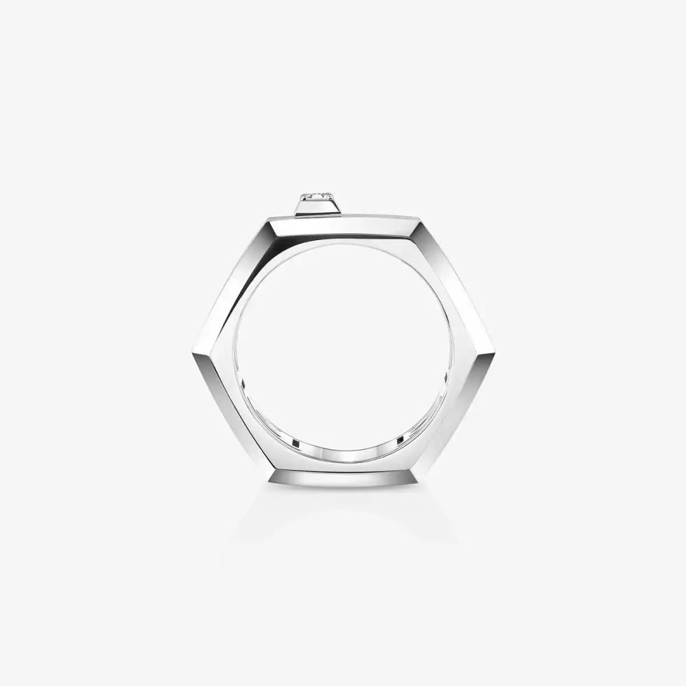 Bague Moderniste brossée, moyen modèle