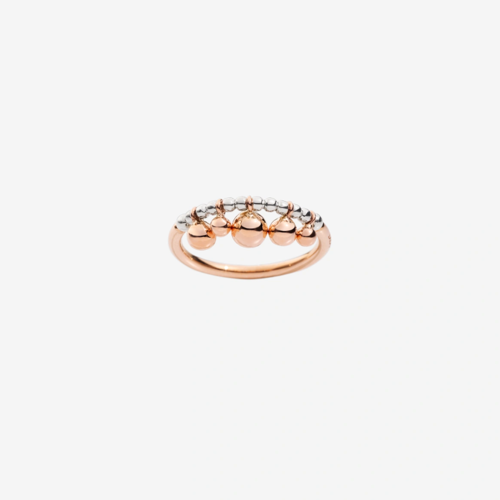 Bague Bollicine Or Rose & Argent