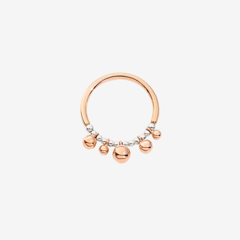 Bague Bollicine Or Rose & Argent