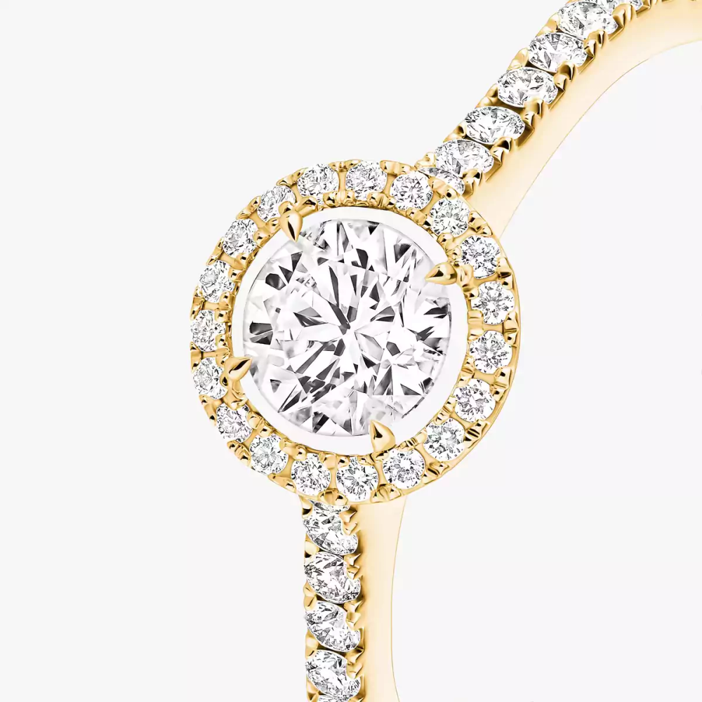 Bague solitaire Joy taille brillant, moyen modèle