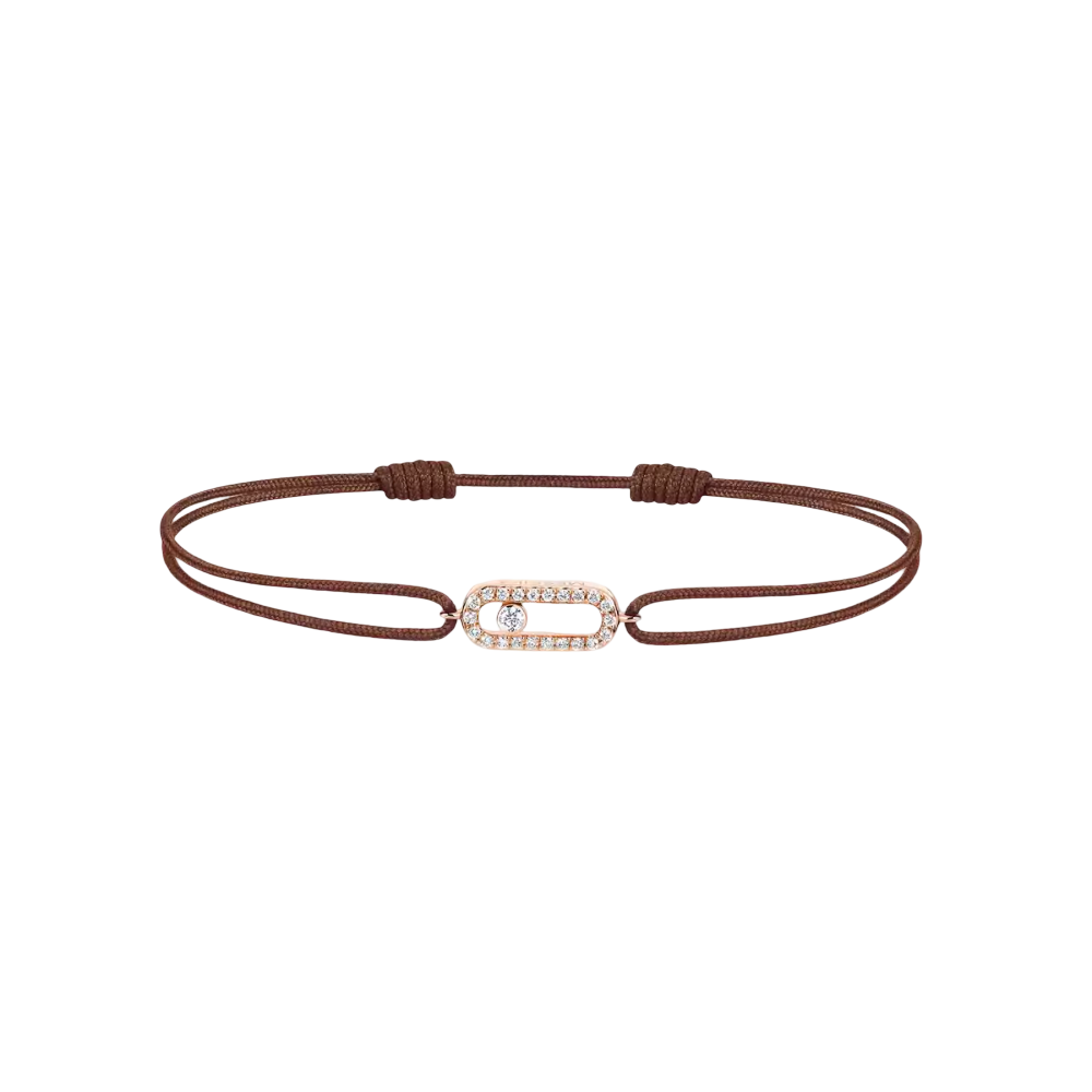 Bracelet cordon Move Uno chocolat