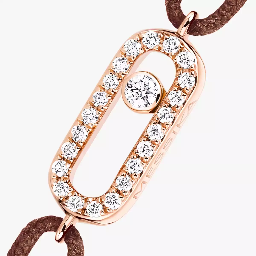 Bracelet cordon Move Uno chocolat