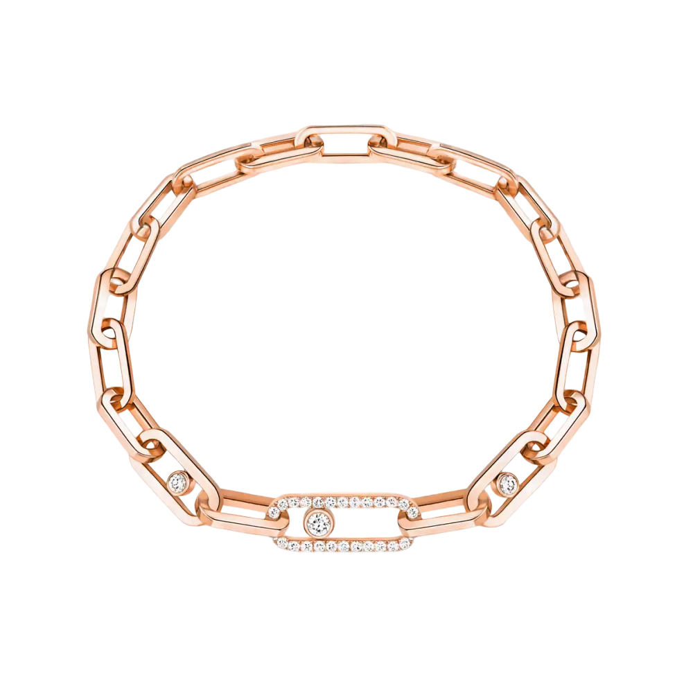 Bracelet Move Link Bracelet diamant en or rose Move Link