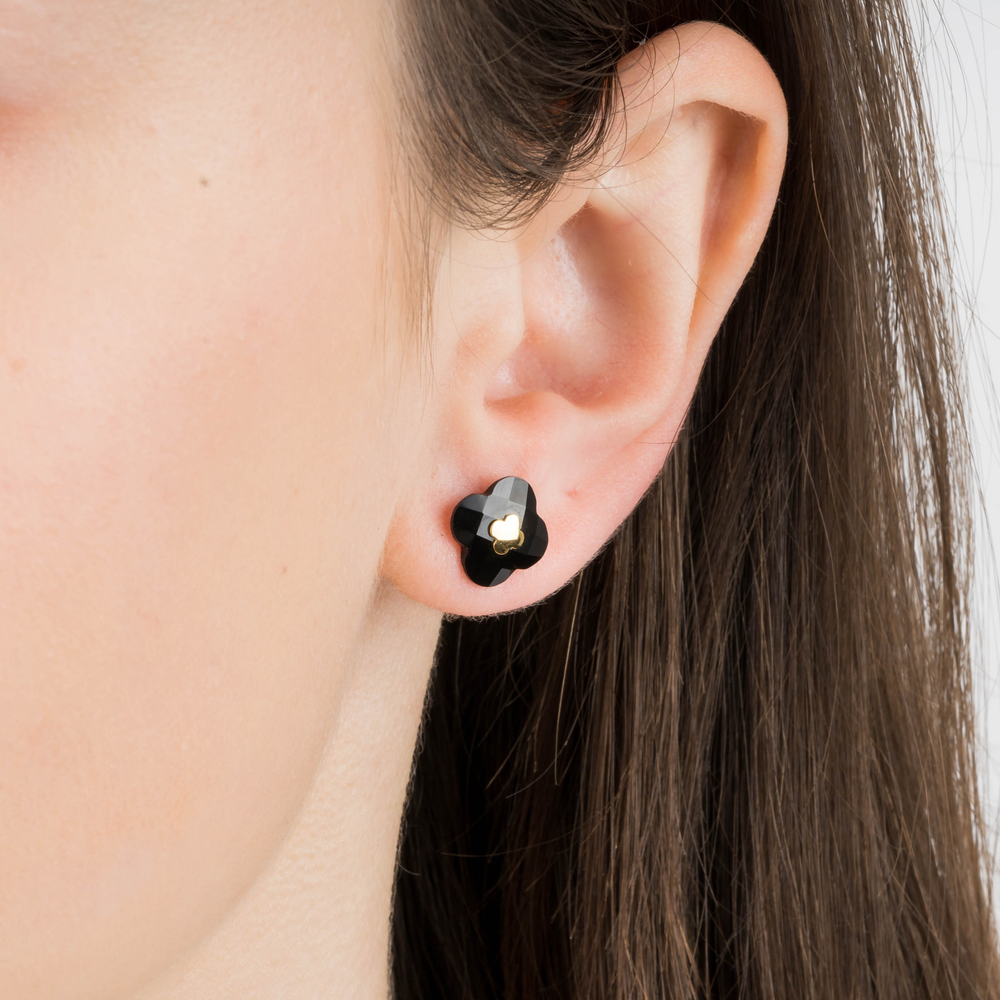 Puces, Onyx, Or Rose - Bijouterie Aurea｜Morges