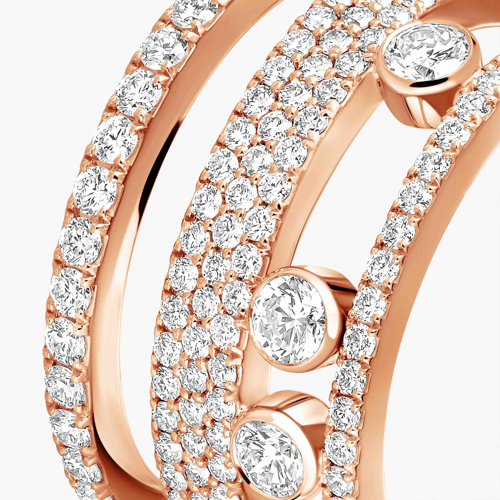 Bague Move Romane pavée, grand modèle