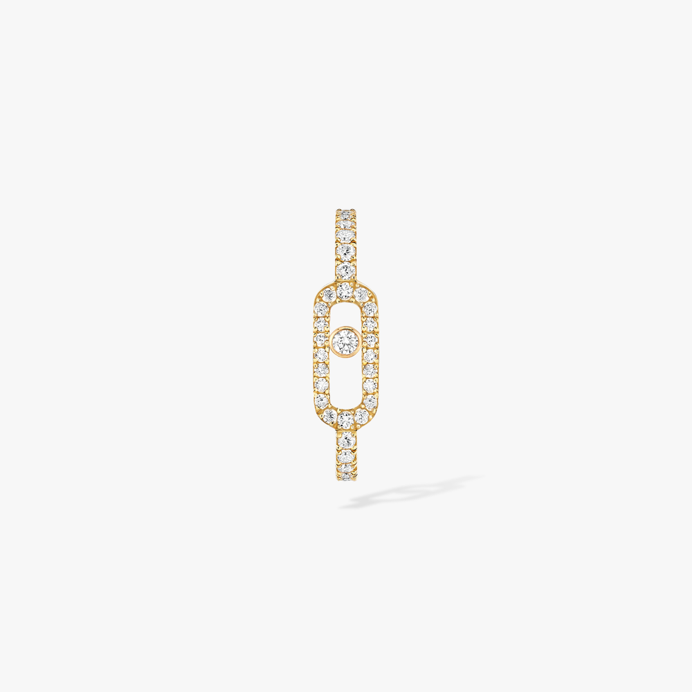 Mono boucle d'oreille Move Uno pavée