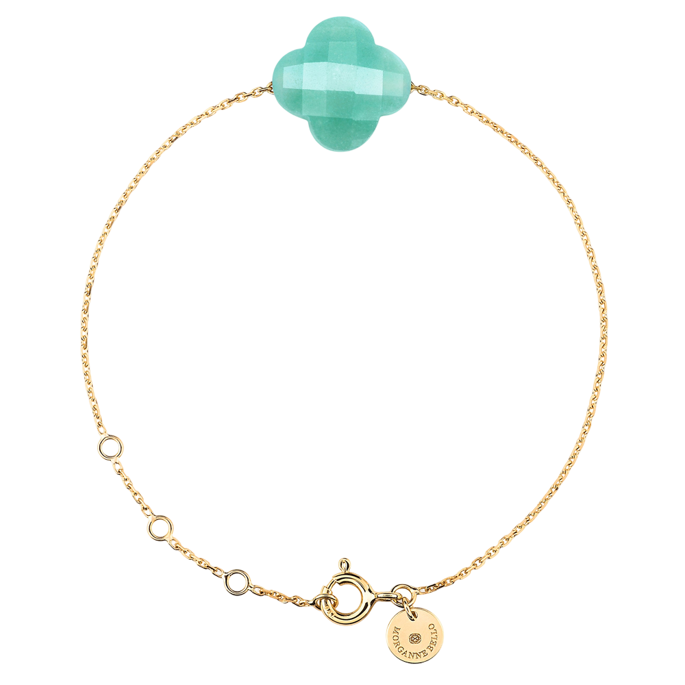 Bracelet, Amazonite, Or Jaune - Bijouterie Aurea｜Morges
