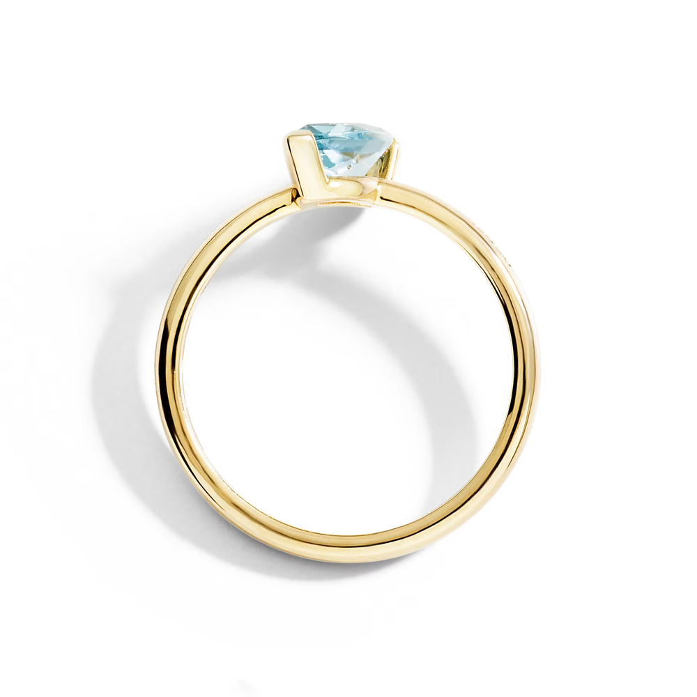 Bague Taille Princesse En Topaze Sky - Bijouterie Aurea｜Morges