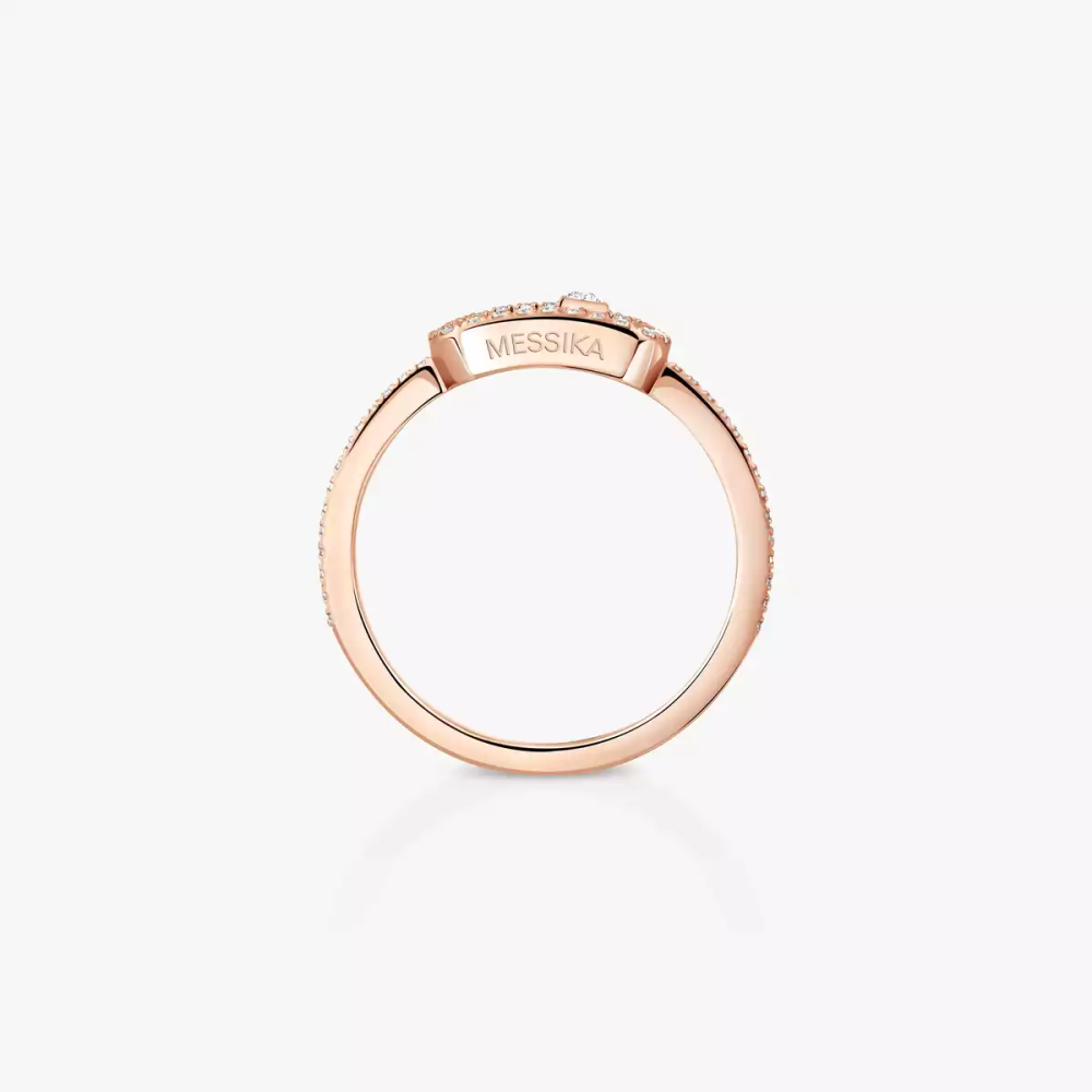 Bague Move Uno pavée, petit modèle