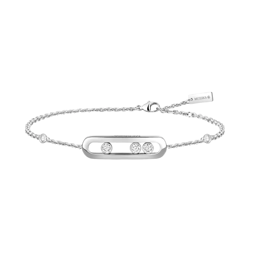 Bracelet Move Classique, petit modèle Bracelet diamant Baby Move en or blanc 18 carats