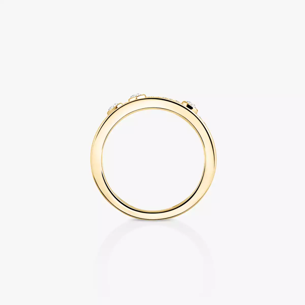 Bague Move Romane semi-pavée, petit modèle