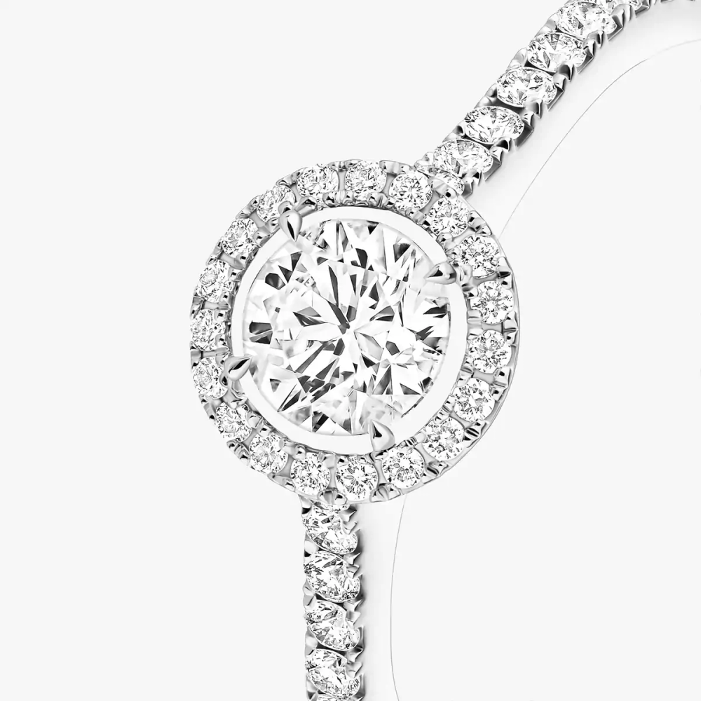 Bague solitaire Joy taille brillant, moyen modèle