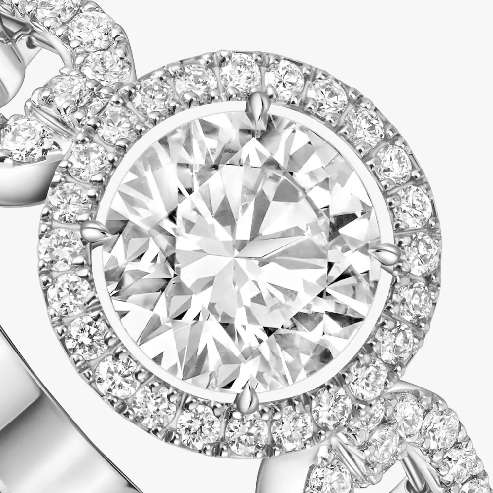 Bague solitaire Move Link, grand modèle