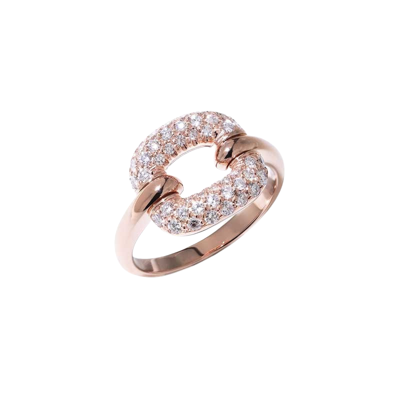 Bague Carré pavé - Bijouterie Aurea｜Morges
