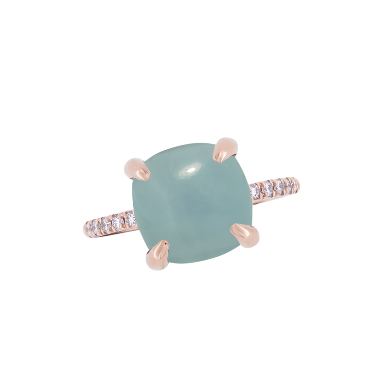 Bague Aigue-Marine Milky