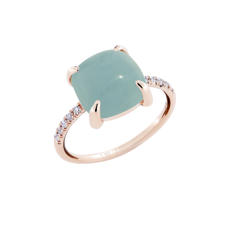 Bague Aigue-Marine Milky