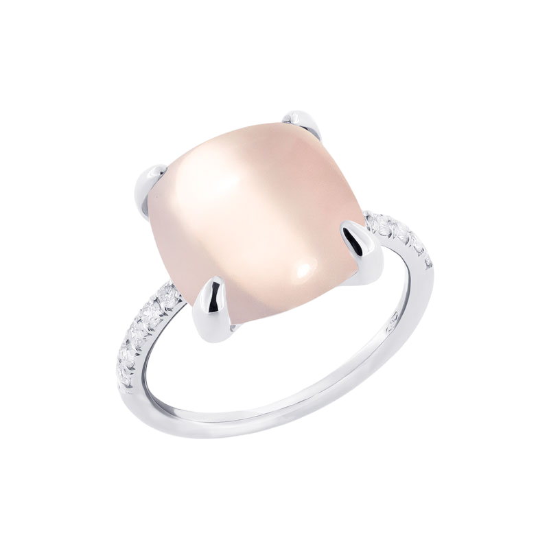 Bague Candy Meduim Quartz Rose
