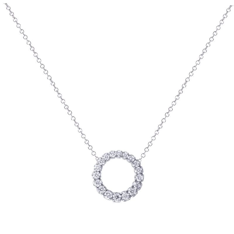 Collier cercle diamants