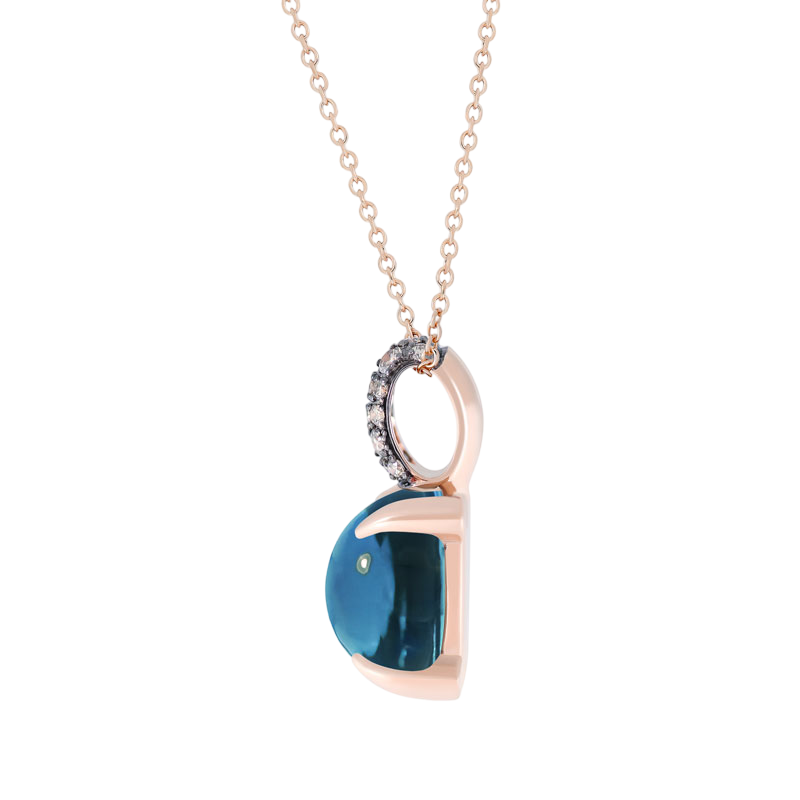Collier Topaze London Blue