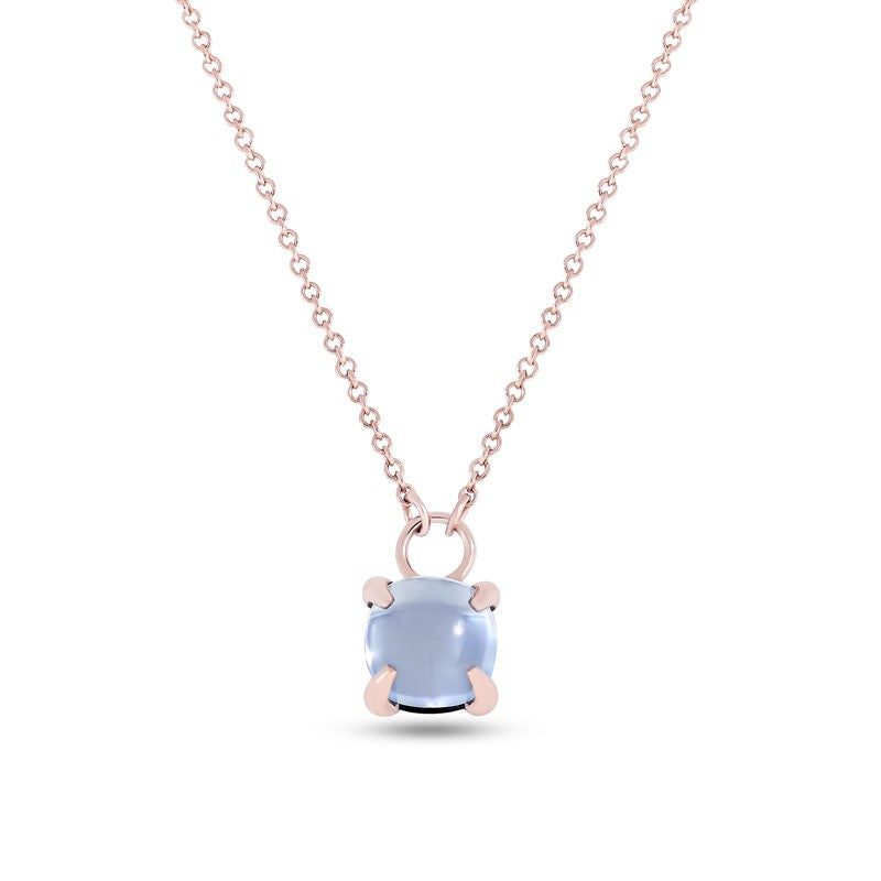 Sautoir Candy Double Topaze London & Topaze Bleu