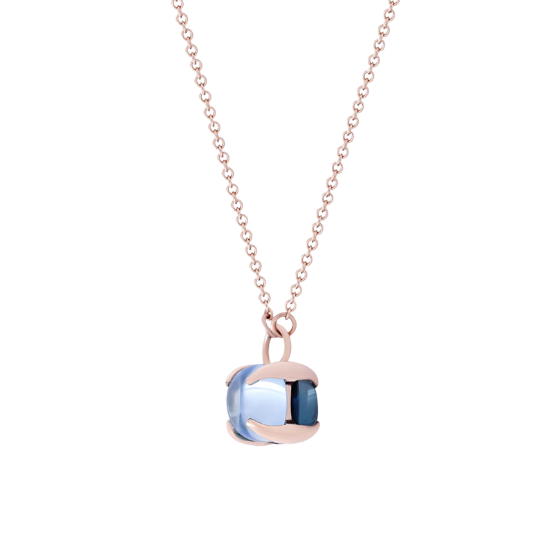 Sautoir Candy Double Topaze London & Topaze Bleu