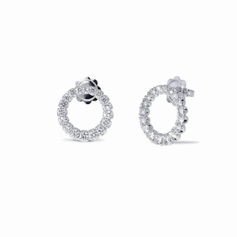 Boucles cercles diamants