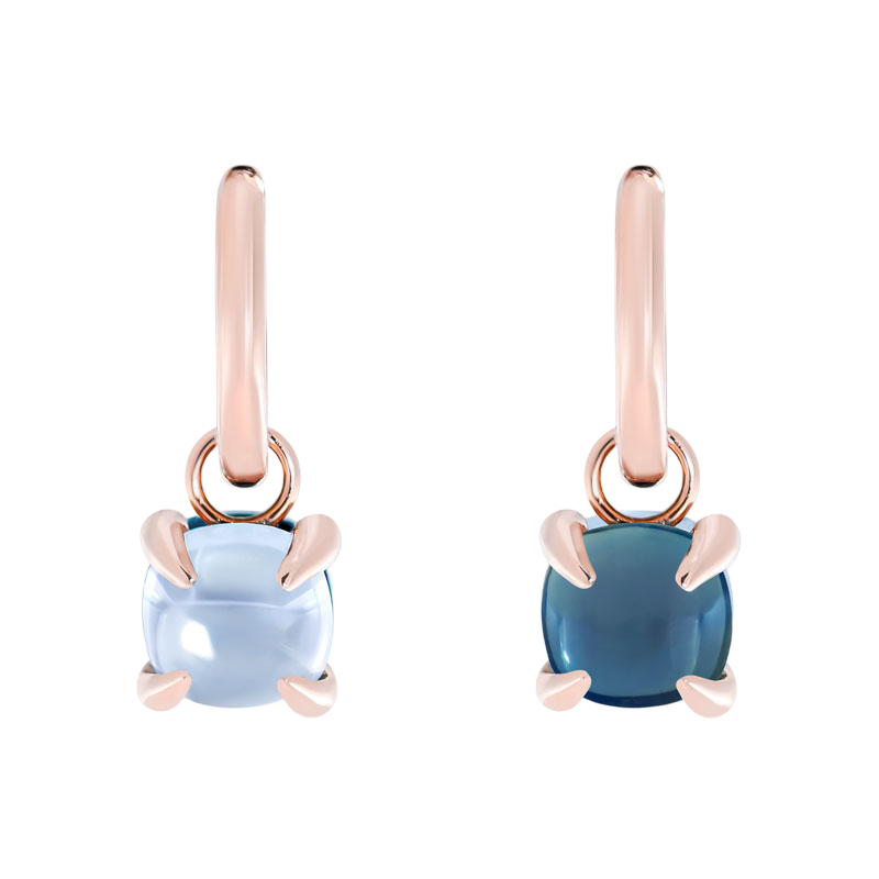 Créole Candy Double Topaze London & Topaze Bleu