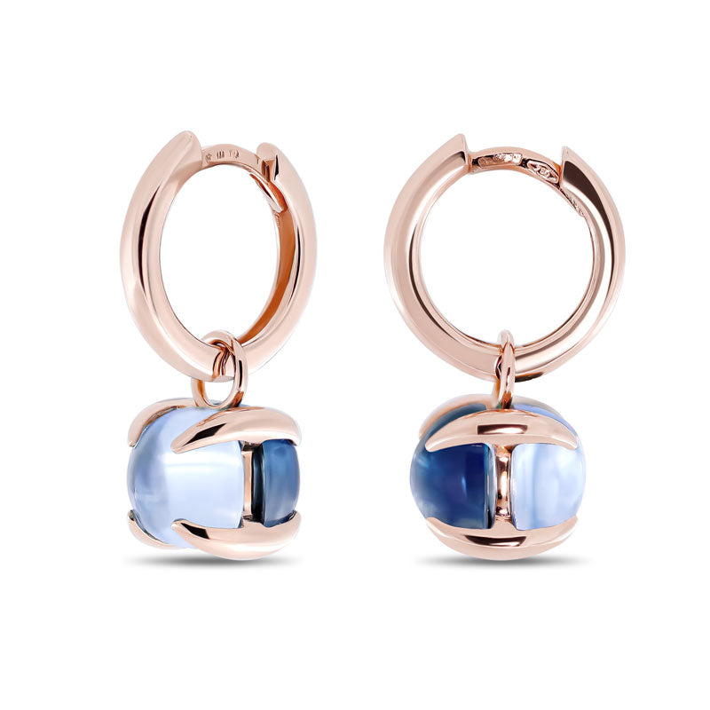Créole Candy Double Topaze London & Topaze Bleu