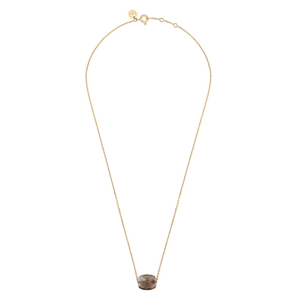 Collier, Quartz Fume, Or Jaune - Bijouterie Aurea｜Morges