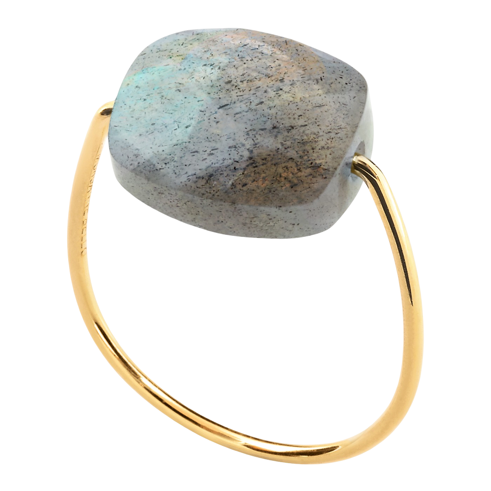 Bague, Labradorite, Or Jaune - Bijouterie Aurea｜Morges