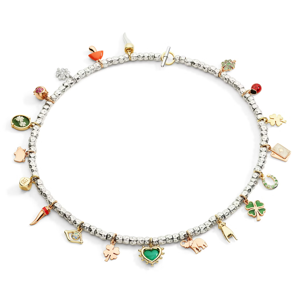 Pendentif Dé Or Jaune Et Tsavorite