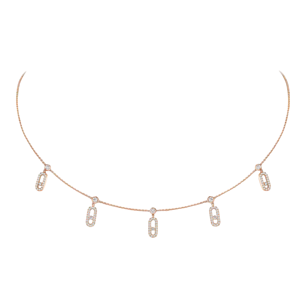 Collier choker Move Uno pavé