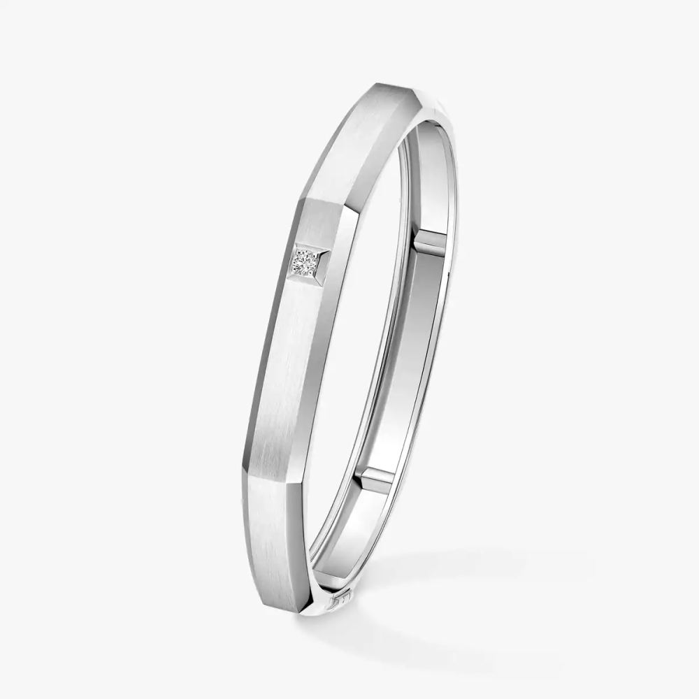 Bracelet Moderniste brossé, grand modèle
