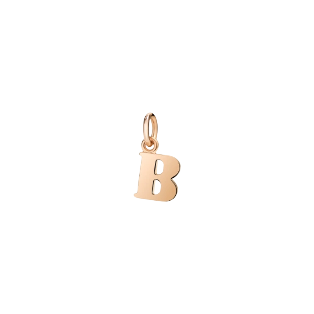 Pendentif Lettre B Or Rose - Bijouterie Aurea｜Morges