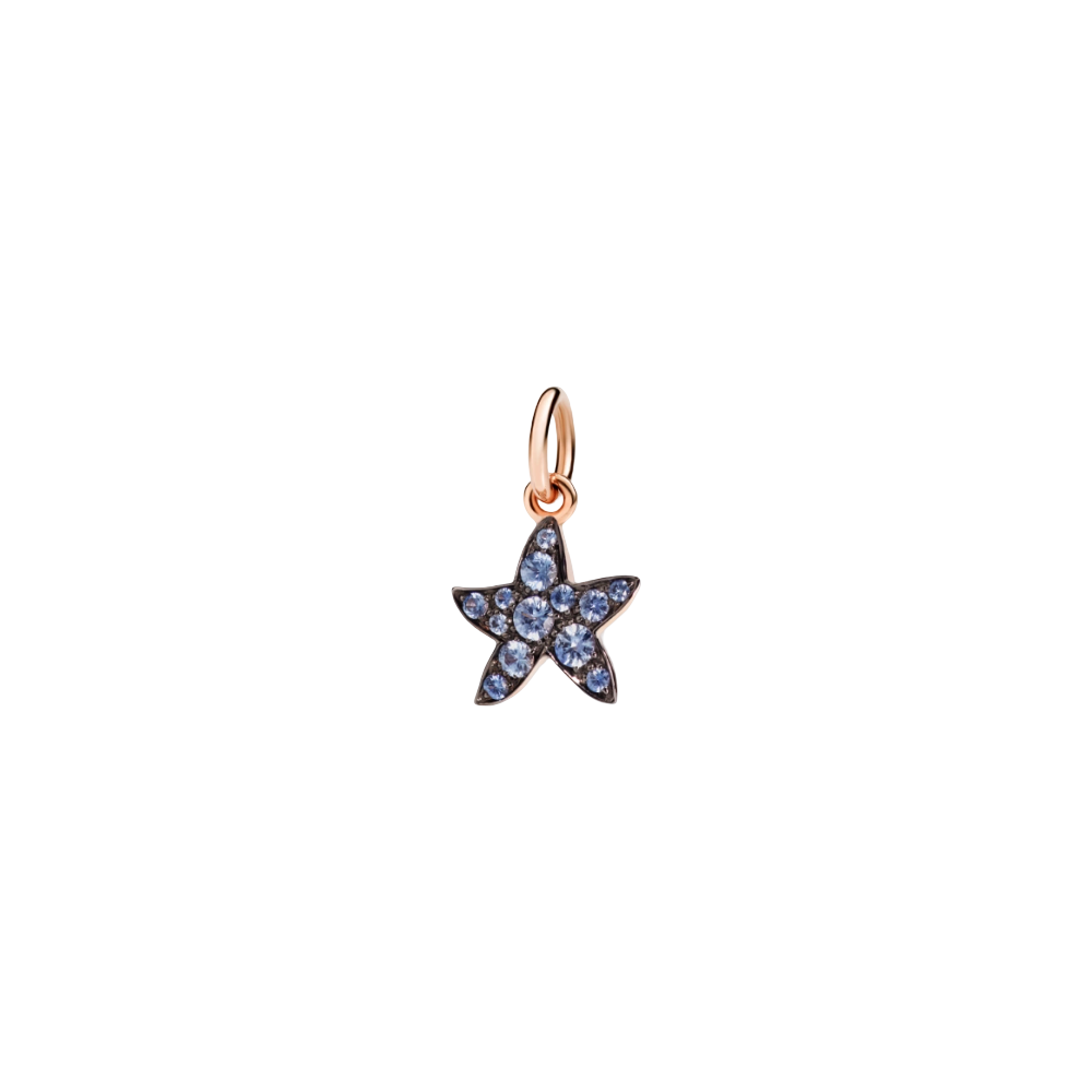 Pendentif Stellina Or Rose & Saphirs